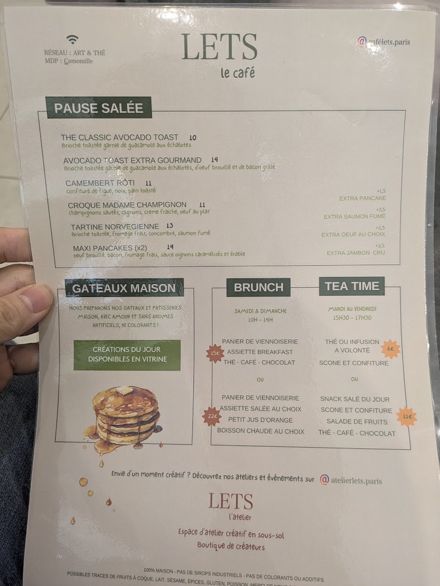 Menu Lets Café & Atelier-5